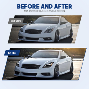 Hcmotionz ไฟหน้ารถสำหรับ G37 Infiniti 2008-2013 Animation DRL Q60 Coupe เปิดประทุน2014-2015 - Product Image 6
