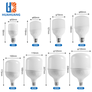 Huahuang หลอดไฟ LED PBT สีขาว E27 5W 10W 15W 20W 30W 40W 50W 60W 60W - Product Image 1