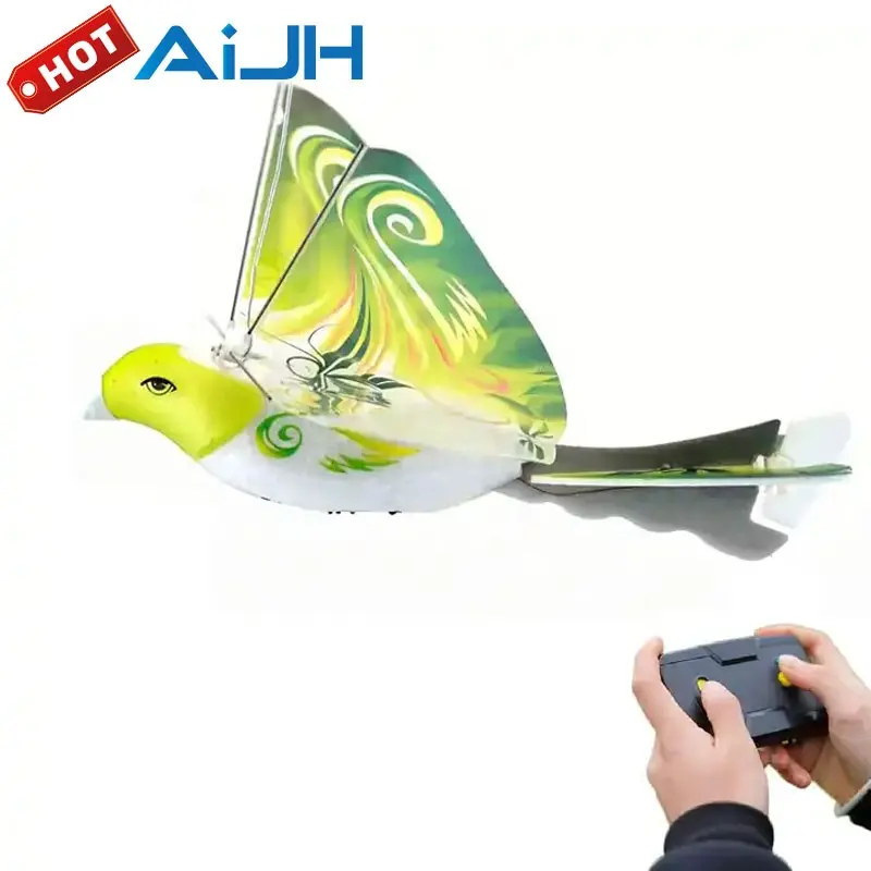 AiJH радиоуправляемая летающая птица самолет игрушка 2,4 ГГц пульт дистанционного управления Летающий электронный мини Дрон обучение радиоуправляемая электронная птица игрушки