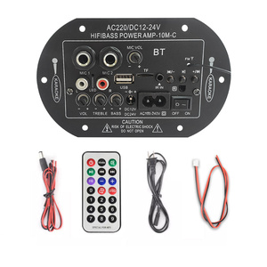Placa amplificadora de potencia AC/DC, micrófono Dual, 4 ohmios, 6-10 pulgadas, altavoces para coche, de Audio Subwoofer, salida de 12/24V, 110/220V, Mini estéreo para coche - Product Image 6