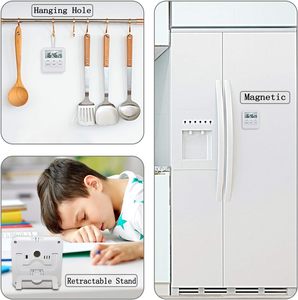 キッチンタイマー磁気調理デジタルLEDディスプレイ大音量アラーム分秒カウントアップカウントダウンカウントアップ沸騰卵タイマー - Product Image 6