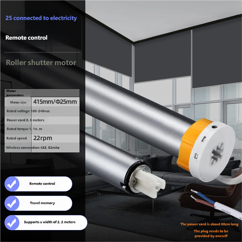 Premium Wired Remote Control Motor (Remote Not Included)