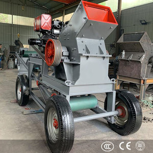 Portable Rock Grind Hammer Crusher Machine Supplier Brick <strong>Cement</strong> <strong>Coal</strong> Earth Soil Hammer Mill Sand Maker