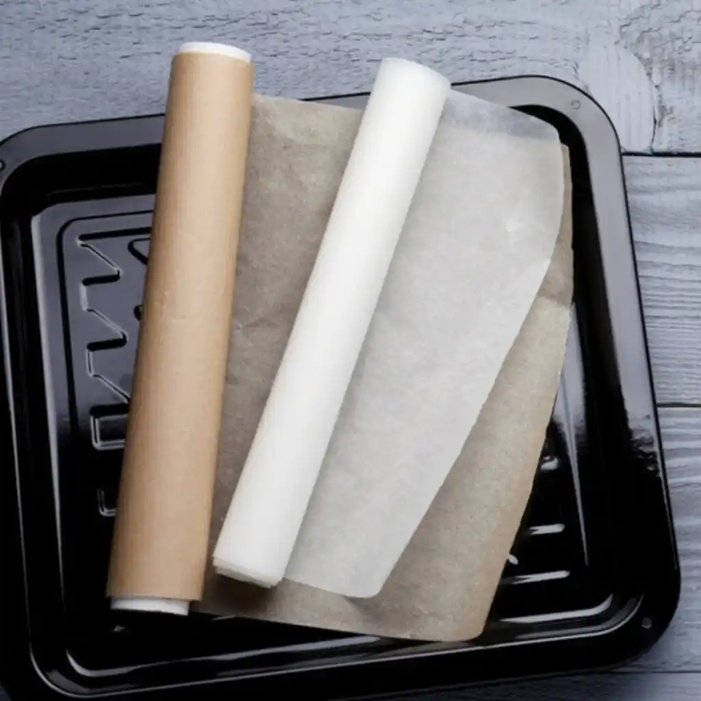 Rollo de papel de pergamino para hornear con antiadherente impermeable para cocinar, freidora de aire, asar a la parrilla, cocinar al vapor