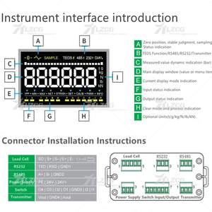 pesaje celda de carga, indicador de salida RS485, 0~5V, Modbus-RTU, instrumento Digital de medición de fuerza de captura máxima - Product Image 4