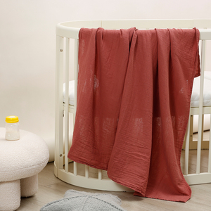 Pamuk Muslin kundak bebek battaniye nötr bebek kundaklama Wrap kreş erkek kız Unisex için battaniye alma - Product Image 2