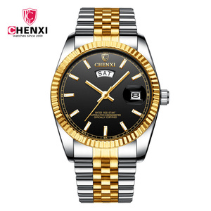 Chenxi นาฬิกาควอทซ์ CX-004B กันน้ำปฏิทินคู่สำหรับผู้ชายความคิดสร้างสรรค์ชั้นสูง - Product Image 3