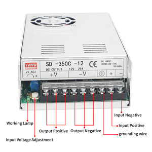 SD-350C单输出DC至DC转换器36 ~ 72v至12V 24V 36V 48v开关电源