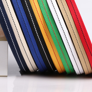 1厘米人字涤纶丝带DIY工艺服装配件跳点丝带可定制标志腰带织带 - Product Image 1