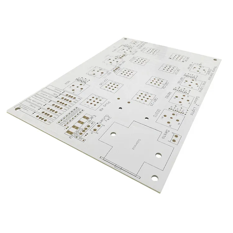 Pcb rigido-flex a 2 strati vuoto su un lato in alluminio fr4 materiale PCB circuit board design servizio personalizzato