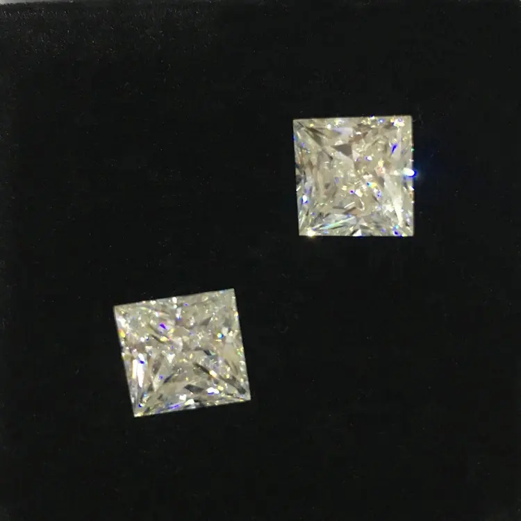 Antika kare moissanite 0.8 karat netlik beyaz GIA toptan elmas taş VVS elmas takı