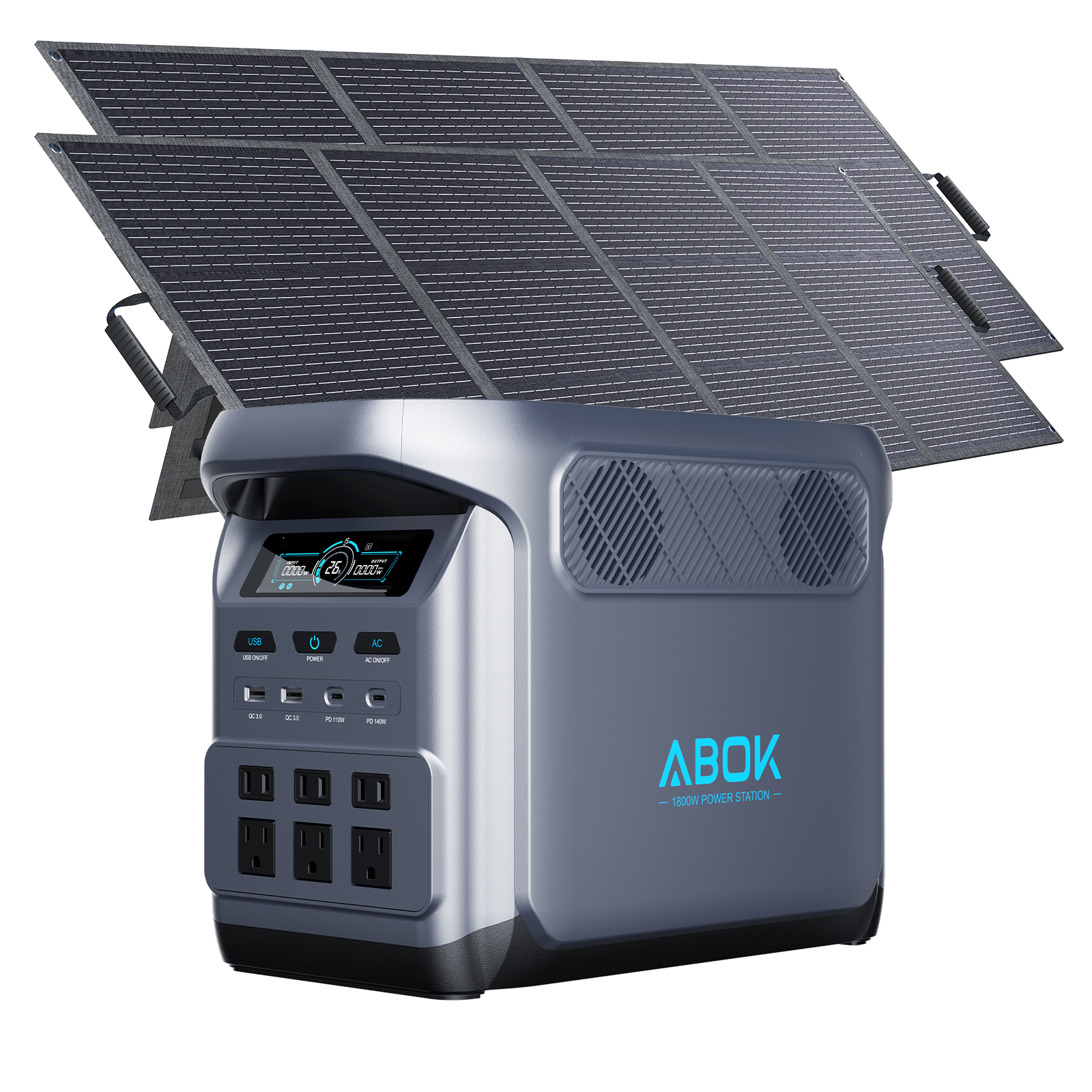 Ark1800 avec 2 panneaux solaires de 200W
