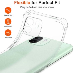 Şeffaf durumda Xiaomi Redmi için A2 kılıfı A1 artı Redmi 12C 11 başbakan darbeye dayanıklı yumuşak silikon telefon kapak için Xiaomi Redmi note12 Pro x5 pro - Product Image 4