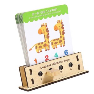 מונטסורי ילדים חינוכיים כרטיסי למידה חשיבה לוגית אימון משחק גן מדע לימוד עזרים צעצועים ילדים