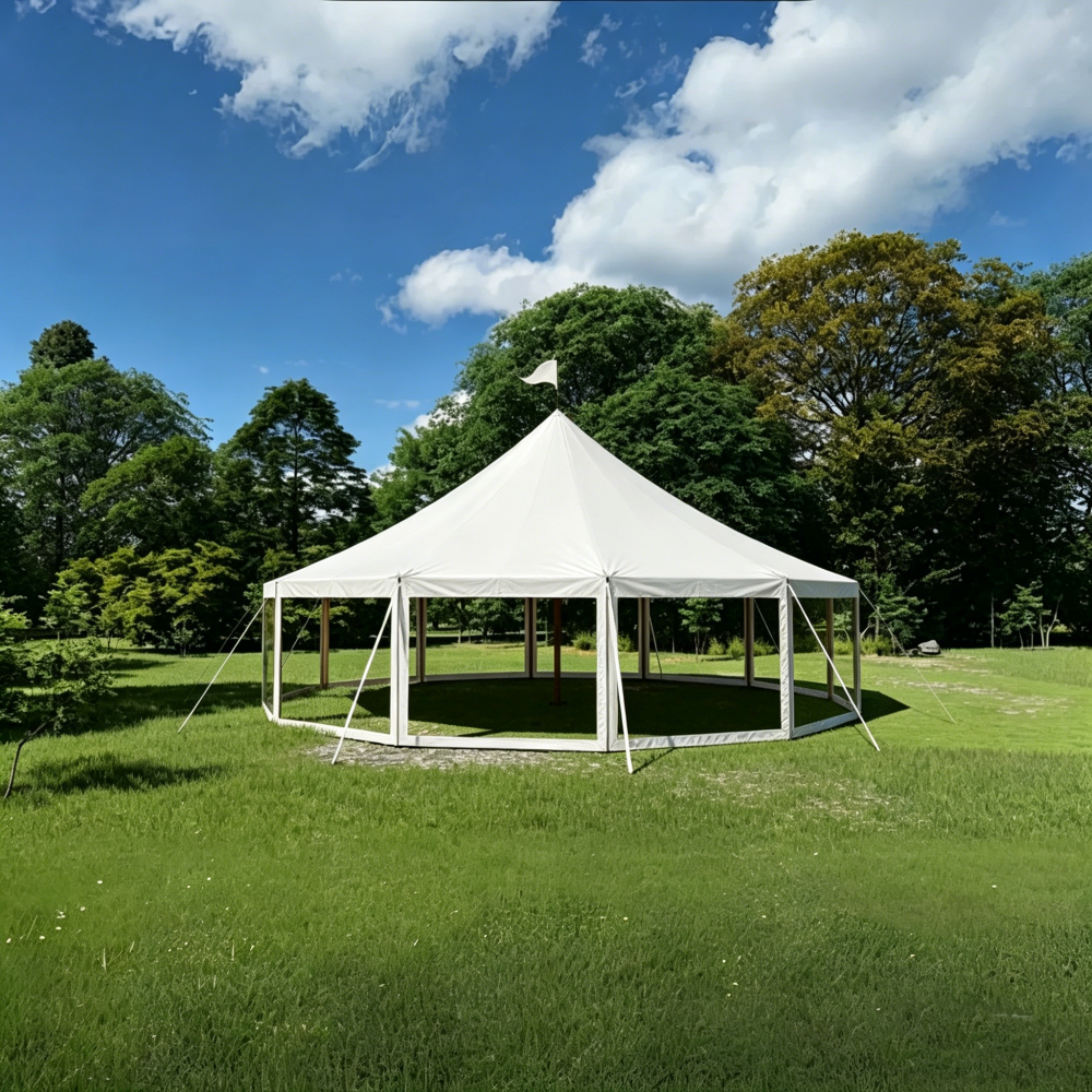 Tent with clear sidewalls