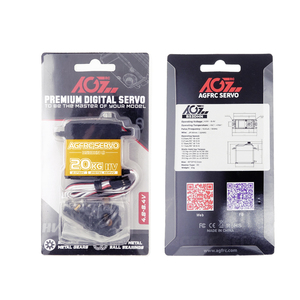 ホットAGFRC B53DHN低コスト8.4V 20KG高トルク0.17sメタルギアブラシ付きプログラム可能デジタル25TサーボRCカープレーンロボット