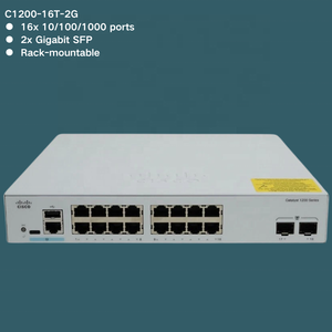 C1200-16T-2G Cisco catalizzatore 1200 serie 16 porte Gigabit Ethernet 2 Gigabit uplink e livello 3 rete Smart Switch C1200-16T-2G - Product Image 1