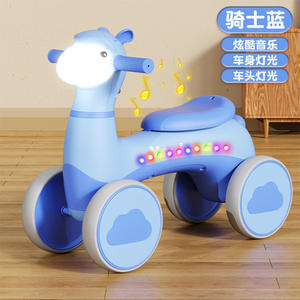 シートとライトでベイビーウォーカーを歩くことを学ぶ子供のための楽しいミュージカルライドオンカー玩具 - Product Image 3