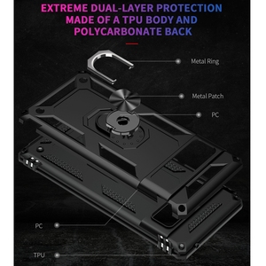 工厂定制高品质廉价手机盖，适用于谷歌像素3a 4a 5a 6 pro坚固的智能手机外壳，带支架 - Product Image 4
