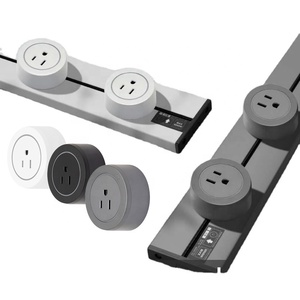 Enchufe de pista móvil de longitud múltiple y adaptador de enchufe estándar de EE. UU. para enchufe de mesa - Product Image 1