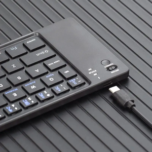 Mini teclado de interfaz USB con cable ultrafino, silencioso, operado mecánicamente, pequeño ordenador de escritorio, 3 idiomas diferentes, nuevo producto - Product Image 5
