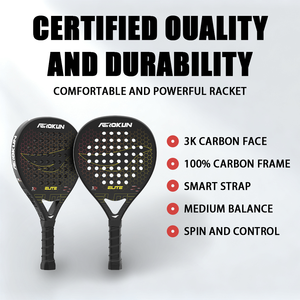 Caston Sport Custom Diamant/Traan/Ronde Koolstofvezel 3K/12K/18K/Kvl/T300/T700 Padelracket Professionele Paddle - Product Image 6