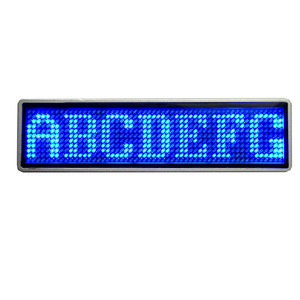 S1155 badge con nome a scorrimento programmabile di colore diverso con pin - Product Image 1