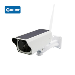 1080P Red inalámbrica IP Bullet Cámara CCTV Audio bidireccional Visión nocturna Detección de movimiento Batería solar Sistema inalámbrico de seguridad - Product Image 4