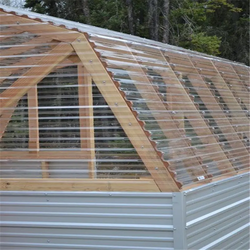Échantillon gratuit couverture de toit en plastique transparent couleur toit prix transparent feuille de soleil