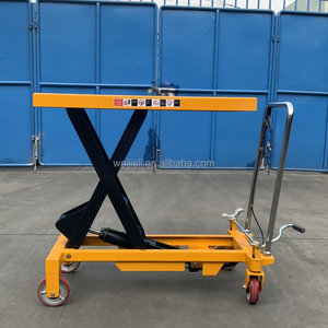 Convenient Scissor Lifting <strong>Platform</strong> Warehouse Manual Hydraulic <strong>Loading</strong> <strong>and</strong> <strong>Unloading</strong> <strong>Platform</strong> 1 Ton Increased by 1 Meter - Product Image 2