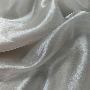 Sáng bóng satin Organza vải trong suốt nhuộm Organza vải cho trang phục phụ nữ áo sơ mi - Product Image 4