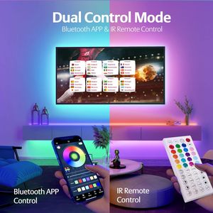 RGB ışık çoklu modları renkli yüksek parlaklık oturma odası dekorasyon parti DV12V 24V LED kapalı RGB şerit işık - Product Image 4
