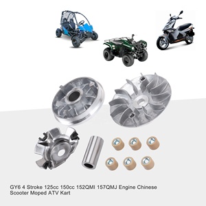GOOFIT Motorcycle Complete <strong>Variator</strong> <strong>Roller</strong> Assembly Replacement for GY6 125cc 150cc Scooter 152QMI 157QMJ