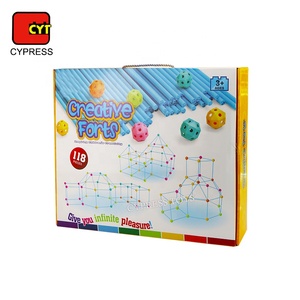 Nuevo diseño 118PCS Juego de bloques de construcción grandes Juguetes educativos de construcción de fortaleza para niños - Product Image 6