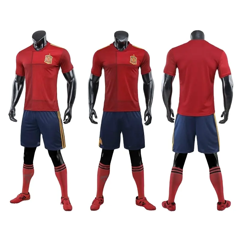 Wholesale Football Jersey Customize Logo Formal soccer Jersey For Men Comfortable Solid Short Sleeve quick Football Jersey