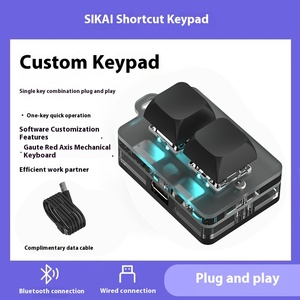 Retroiluminación RGB personalizada para teclado mecánico BT portátil Macro de una mano Copia rápida pegar USB 3,0 ABS Hot Plug Designer Clip nuevo