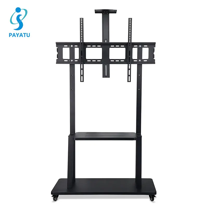 Precio de fábrica Led TV stand China Stands Soporte de televisión con ruedas Carro de TV móvil para 50 ''-98''