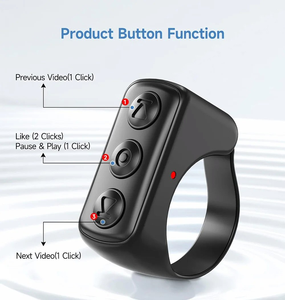 TikTok <span class=keywords><strong>Bluetooth</strong></span> Smart Ring Telefon kamera Selfie Video aufzeichnung Musik steuerung App-Funktion Remote Page Turner & Scroll App Control - Product Image 2