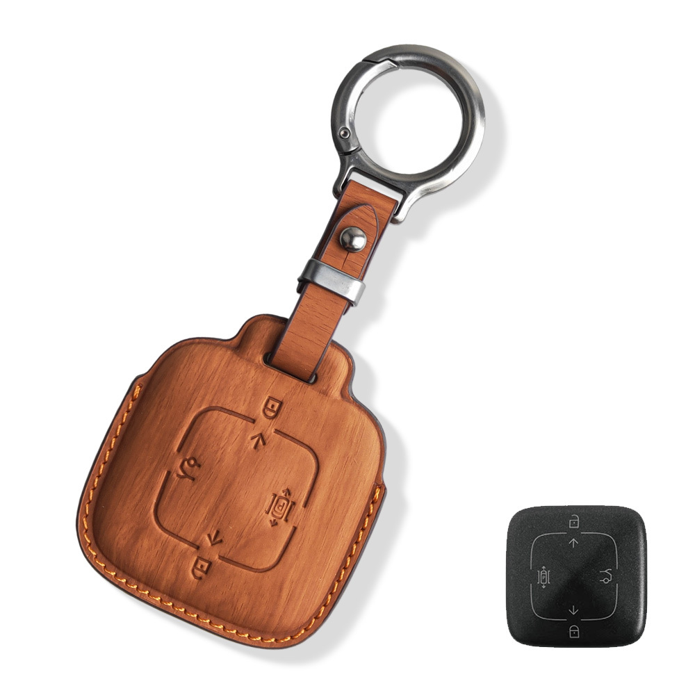 Cuir grain de bois-ZK-A4-Marron
