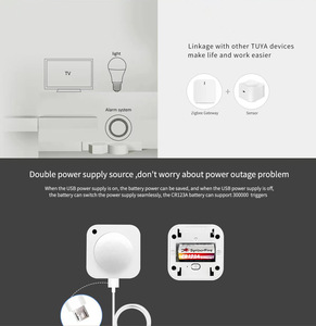 Tuya WiFi ZigBee Helligkeits lichtsensor PIR Bewegungs sensor Detektor Sicherheits alarms ensor Arbeit für Smart Life APP - Product Image 4