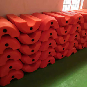 DN 480疏浚泥浆UHMWPE管与橙色浮筒浮筒 - Product Image 3