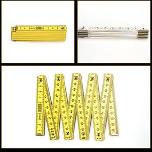Çok fonksiyonlu 2 metre 10 kat inşaat ölçüm ahşap katlanır cetvel çok fonksiyonlu açı cetvel katlanabilir ahşap cetvel - Product Image 4