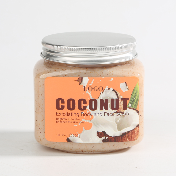 Gommage exfoliant à la noix de coco pour le corps et le visage
