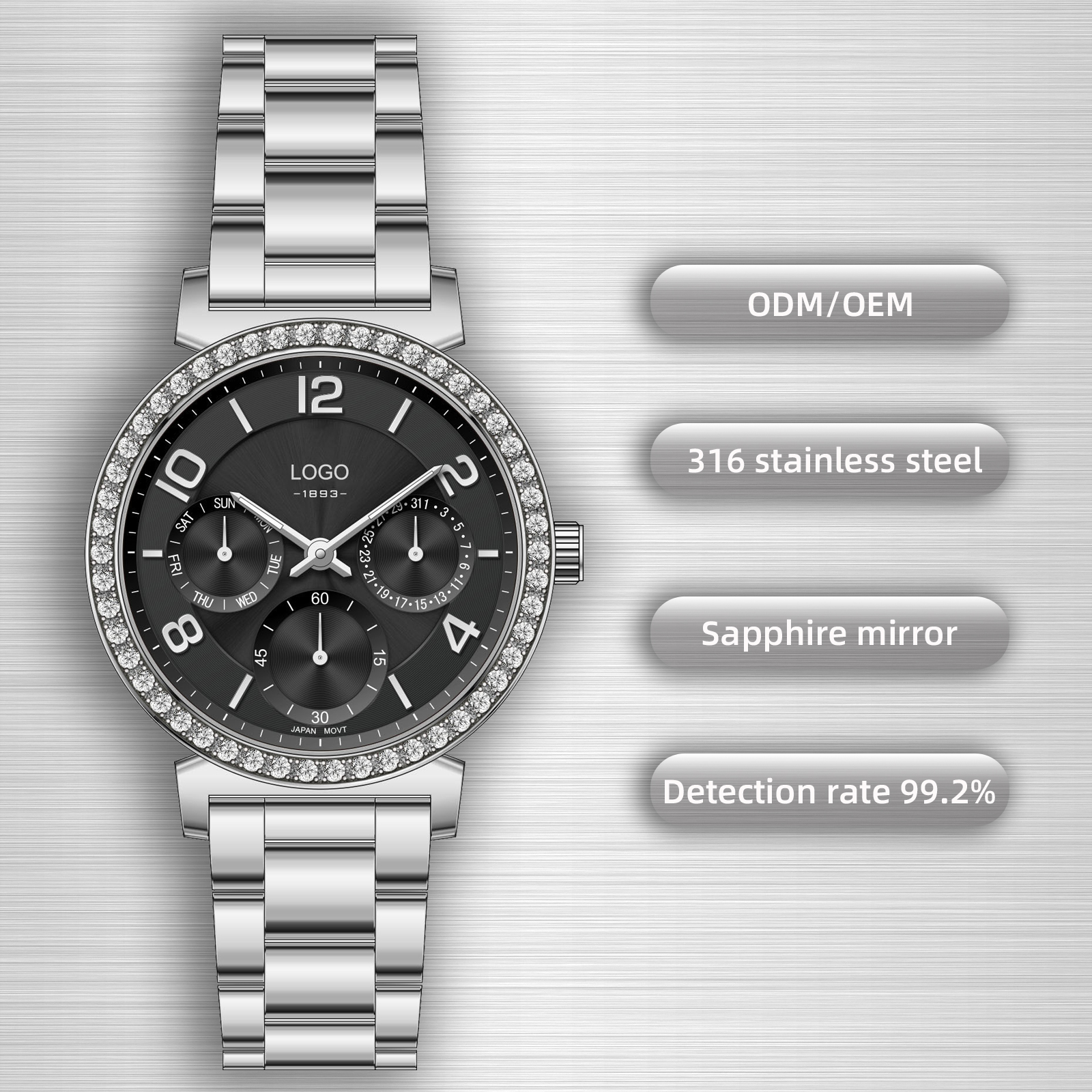 Silver--black