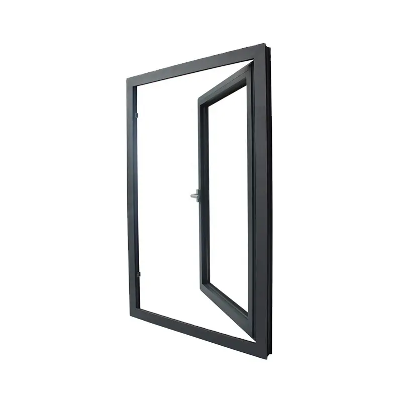 Diseños de puerta de aluminio de doble oscilación, perfil de aluminio de doble acristalamiento para puerta de columpio de ducha para escaparate