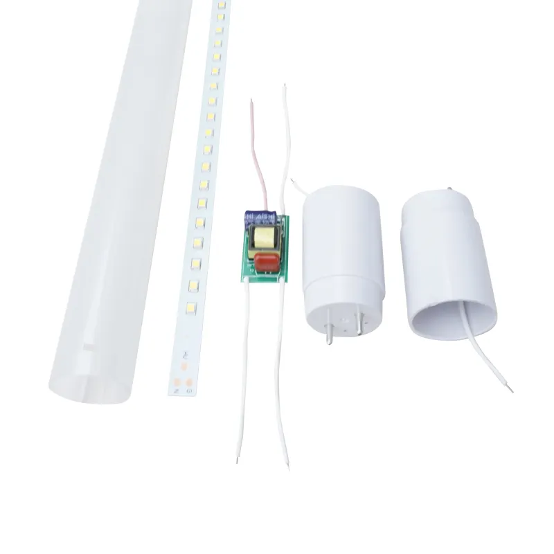 Tubo LED T8 di alta qualità 60cm 120cm 150cm luce tubo PC LED in plastica piena