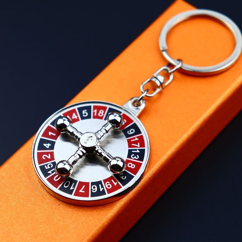 Llavero ruleta de plata