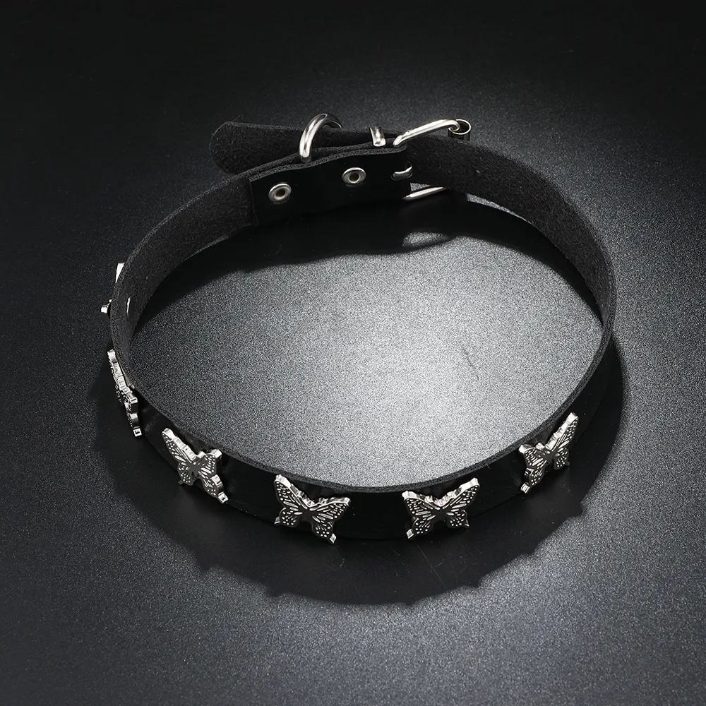Produzione di gioielli professionali all'ingrosso dark Gothic girl choker accessori per farfalle in lega trend personality wear
