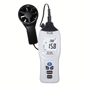 Mini termómetro Digital anemómetro, medidor de temperatura de flujo de aire, velocidad del viento, nuevo - Product Image 3