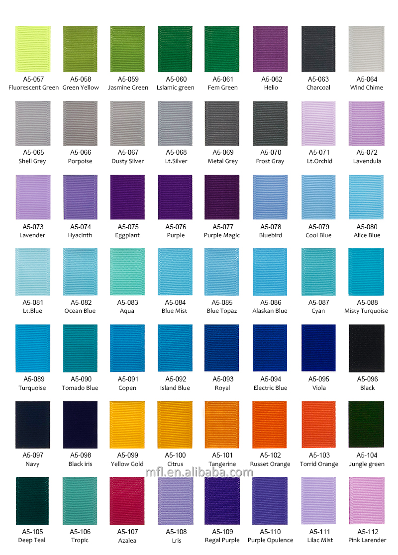Grosgrain Ribbon Colors